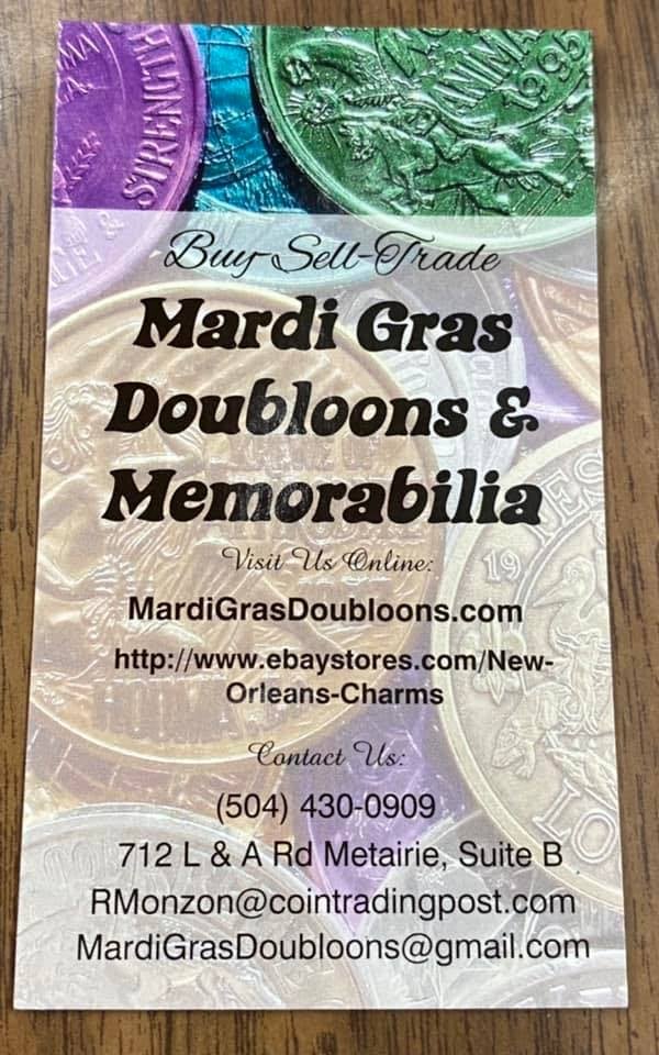 bacchus mardi gras doubloons