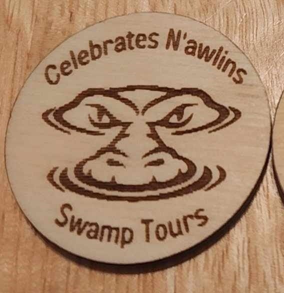 Morpheus 2024 Laser Cut Alligator New Orleans Mardi Gras Doubloon